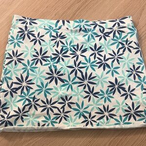 Express Floral Mini Skirt - Navy and Teal